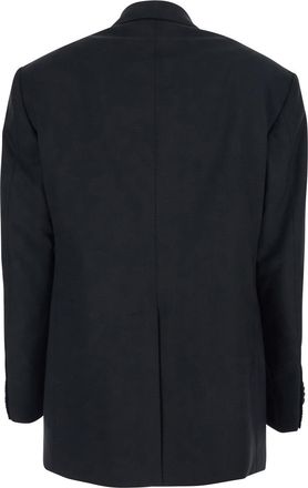 Tagliatore Womens Black Double Breasted Wool Jacket Virgin Blazers