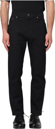 Golden Goose Jeans, Heren, Zwart, W33, Katoen, Slim-fit Zwarte Jeans