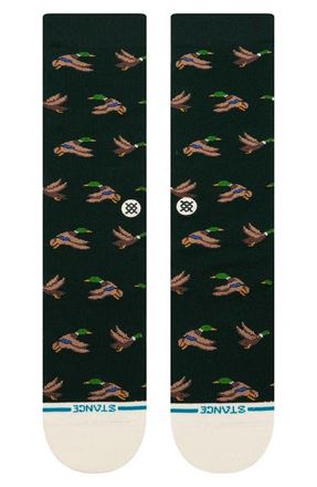 Stance Huntin Crew Socks in Pine at Nordstrom, Size Large