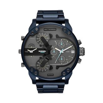 Diesel Accessoires, Heren, Blauw, ONE Size, Mr. Daddy 2.0 Horloge