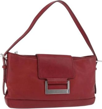 Loewe Pre-owned Accessory Pouch - Dames - Vintage Handtas - Rood - ONE Size - Leer - Vintage