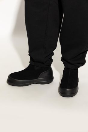 Moon Boot Snow Boots MB Luna Chelsea Suede, Mens, Black