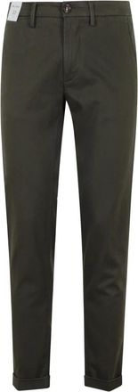 Re-hash Militair groene broek met zakken - Heren - Chinos - Groen - W32 - Katoen - Broeken