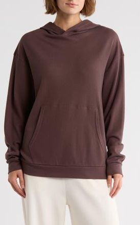 Gottex Waffle Knit Pullover Hoodie in Chestnut at Nordstrom Rack, Size X-Small