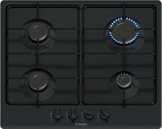 Bosch Serie 4 Pgp6b6k80 Hobs Negro Integrado 60 Cm Encimera De Gas 4 Zona(s)