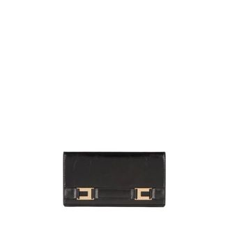 Elisabetta Franchi Wallets & Cardholders, female, Black, Size: ONE SIZE Wallet with logo details