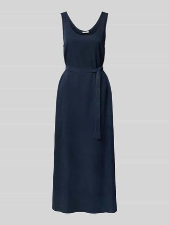 Marc O'Polo Denim Marc OPolo Denim Maxikleid mit Strukturmuster in Marine, Gr&ouml;&szlig;e XL