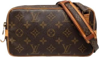 Louis Vuitton Pre-owned Cross Body Bags, female, Brown, Size: ONE SIZE Pre-owned Fabric Crossbody Bag