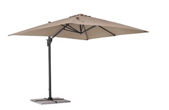 BIZZOTTO Sombrilla de aluminio con brazo 3x3 antracita/gris paloma