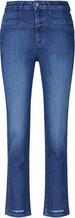 Closed High-Waist Pedal Pusher Jeans - Dames - Slim Fit Jeans - Blauw - W32 - Denim - Jeans