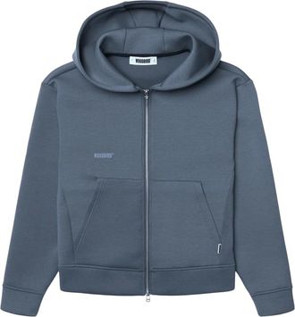 Woodbird Scuba Zip Hoodie - Heren - Sweatshirts & Hoodies - Blauw - Maat: XL Poliester