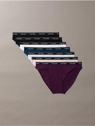 Calvin Klein Calvin Klein Womens Icon Logo 7-Pack Bikini - Multi - XL
