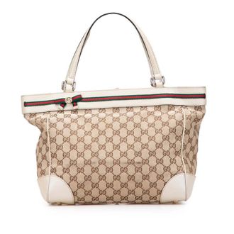 Gucci Pre-owned Gucci GG Canvas Web Mayfair Tote Ladies 257061 002123