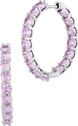 Savvy Cie Jewels Cz Hoop Earrings