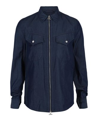 Ferragamo Denim Zipper Shirt