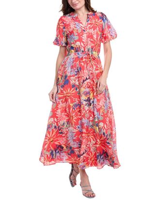 Vince Camuto Puff Sleeve Maxi Dress