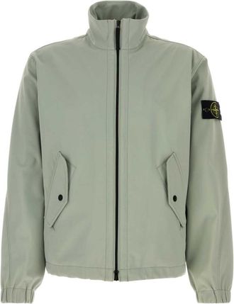 Stone Island Green Mock Collar Jacket