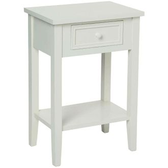 Atmosphera Comodino Charme bianco H67cm Atmosphera cr&eacute;ateur dint&eacute;rieur