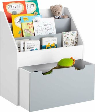 SoBuy Sobuy - Children Kids Bookcase Book Shelf Storage Display Rack Organizer Holder,KMB17-HG