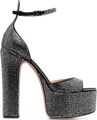 Valentino Garavani 170Mm Crystal-Embellished Platform Sandals