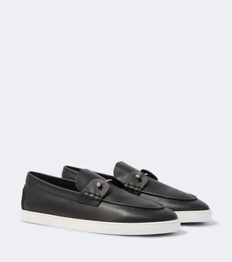 Christian Louboutin Chambeliboat leather slip-on shoes