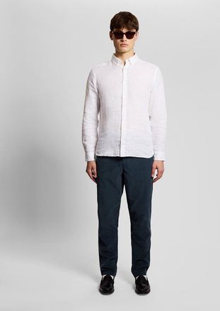 Lyle & Scott Fine Rib Corduroy Broek - Zwart