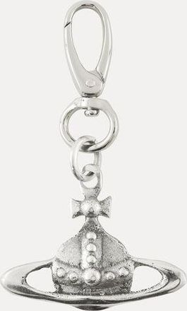 Vivienne Westwood Orb Charm Keyring Metal Silver One Size Unisex