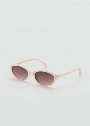 Mango Occhiali da sole montatura rettangolare bianco - Donna - Taglia unica - MANGO
