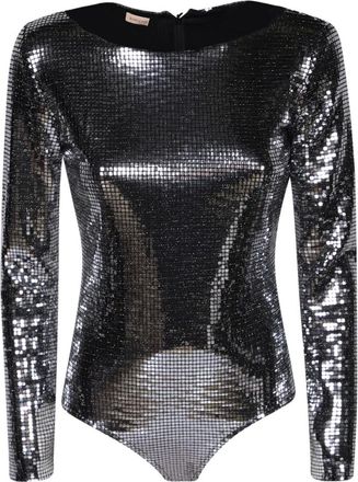 Blanca Vita Bromelia 0424 - Dames - Bodies - Zwart - S - Pailletten - Tops