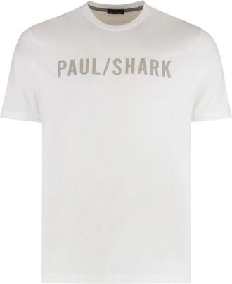 Paul & Shark White Crew Neck T-Shirt