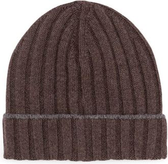 Brunello Cucinelli Cashmere Rib Knit Beanie