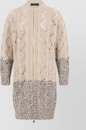 Fabiana Filippi wool silk cashmere long cardigan