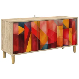 vidaXL Mobile Tv Heesch 102 X 33 X 50 Cm Sonoma Legno Ingegnerizzato Vidaxl