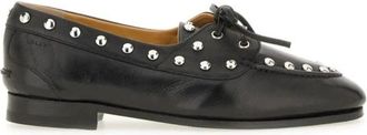 Bally Pathy Studded Loafers - Dames - Veterschoenen - Zwart - 36 EU - Leer - Schoenen