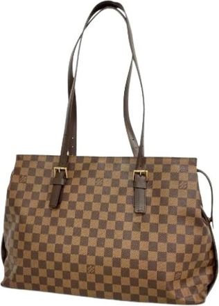 Louis Vuitton Pre-owned Tote Bags, female, Brown, Size: ONE SIZE Pre-owned Damier Chelsea Tote