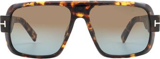 Tom Ford Turner Brown Gradient Navigator Mens Sunglasses FT1101 52F 58