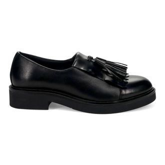 Sangiorgio Loafers, female, Black, 4 UK, Slip On Nappine