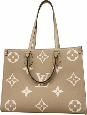 Louis Vuitton Cream Tourterelle Tote Bag (Pre-Owned)