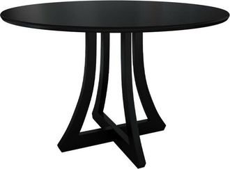 Mirjan24 Tavolo Racine 120, Nero, 77x0x0cm, Senza, Pannello di fibra a media densità, Legno