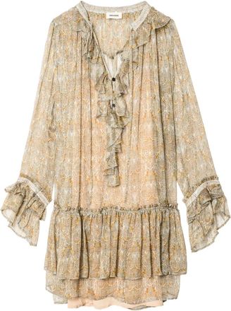Zadig&Voltaire Abito corto Ralice con stampa paisley - Toni neutri