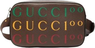 Gucci Pre-owned Belt Bags, male, Brown, Size: ONE SIZE Pre-owned Vintage Fanny Pack