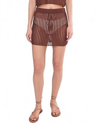 L*Space Womens Sander Skirt In Cafe