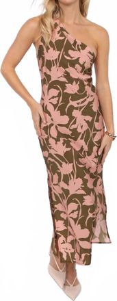 Sadie & Sage Womens Dearest Drapey Midi Dress In Olive