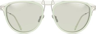 Calvin Klein CKNYC1882S 330 Womens Sunglasses Green Size 56