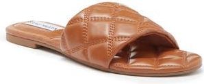 Steve Madden Perrie Quilted Slide Sandal in Cognac at Nordstrom Rack, Size 7.5