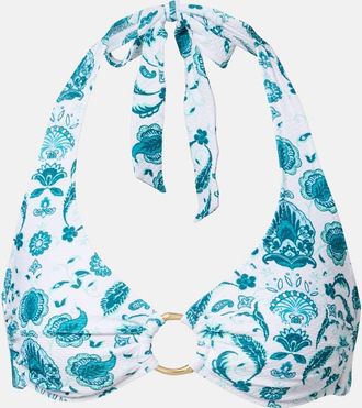 Heidi Klein Kos paisley halterneck bikini top