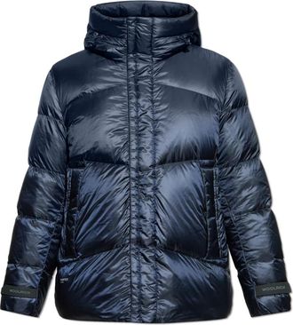 Woolrich Donzen Jas met Capuchon - Heren - Gewatteerde jassen - Blauw - S - Jassen