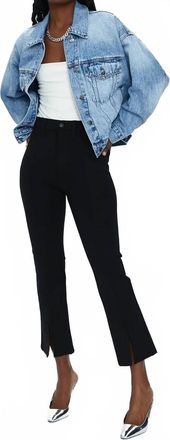 Pistola Denim Lennon High Rise Crop Boot Ponte Jeans In Black