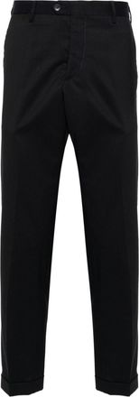 BRIGLIA 1949 pressed-crease trousers - men - Virgin Wool/Cotton/Polyester/Elastane - 44 - Blue