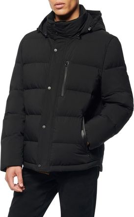 Andrew Marc Tambos Quilted Down Coat in Black at Nordstrom Rack, Size Large